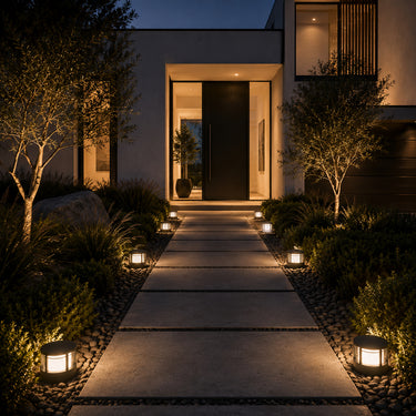 Modern Round Aluminum Outdoor Bollard Light with IP65 Waterproof LED - product image 4