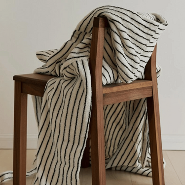 Niven Fine Stripe Organic Cotton Bathrobe - product image 4