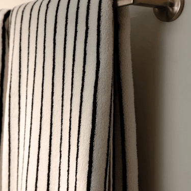 Noir Stripe Cotton Towel - product image 3
