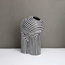 Noir Stripe Decorative Vase - product image 1
