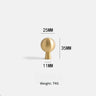 Norell Beaded Brass Cabinet Handle - product image 1