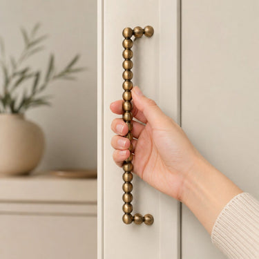 Norell Beaded Brass Cabinet Handle - product image 4