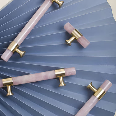 Renzo Marble Brass T-Bar Cabinet Handle - product image 3