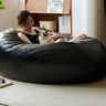 Retro Faux Leather Lounge Bean Bag Sofa Cover - product image 3