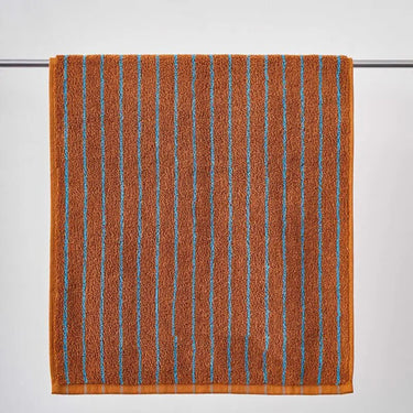Retro Rust & Turquoise Stripe 100% Cotton Towels - product image 4