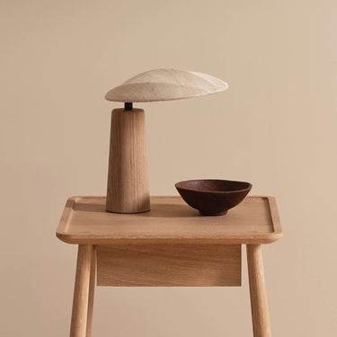 Sora Wood and Fabric Table Lamp - product image 1