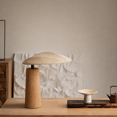 Sora Wood and Fabric Table Lamp - product image 3