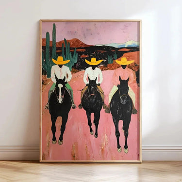 Southwestern Cowboy Cotton Canvas Wall Art - product image 2