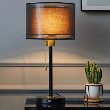 Velora Art Deco Fabric Table Lamp - product image 4