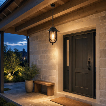 Vintage Birdcage Outdoor Pendant Light Die-Cast Aluminum IP65 Waterproof - product image 4
