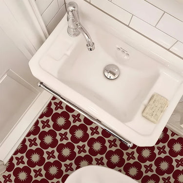 Virelle Retro Floral PVC Peel and Stick Backsplash Tiles - product image 3