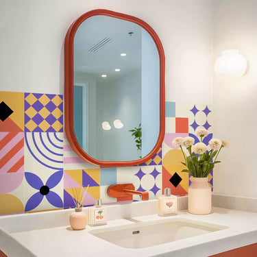 Virelle Retro Geometric PVC Peel and Stick Backsplash Tiles - product image 3