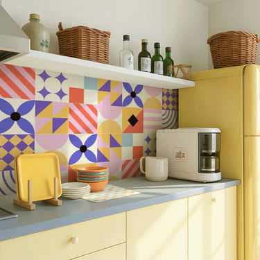 Virelle Retro Geometric PVC Peel and Stick Backsplash Tiles - product image 4